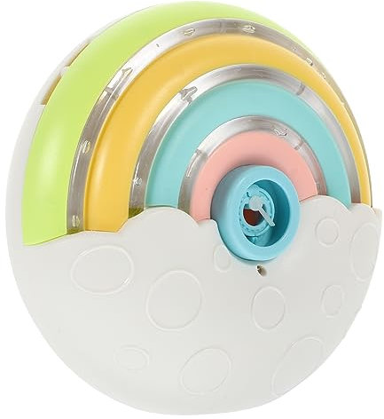 1 Set Rainbow Circle Bubble Machine Toy Toys for Outdoor Toys Donuts Bubble Blower Cartoon Bubble Maker Bubble Leaf Blower Bubbles Machine for Party Outdoor Toy WOONEKY