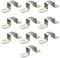 RITUIPIO 10 pcs 25 mm×25 mm Square Pipe Strap 304 Stainless Steel Square Conduit Strap Heavy Duty Tube Strap Clamp for 1×1 Square Pipe