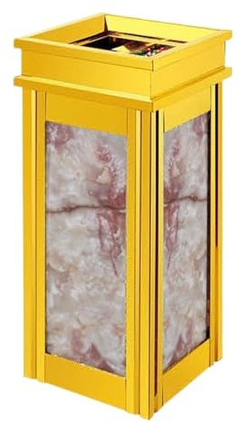 MDWZH Mülltonnenbox Müllschrank Edelstahl-Mülleimer Kommerzieller Hotel-Mülleimer Mit Verzinktem Inneneimer Und Tragegriff Abfallbehälter(A)