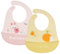 Vicloon Silikon Baby Lätzchen, 2PCS Baby Fütterlätzchen mit Auffangschale 6 Verstellbaren Tasten, BPA Frei, Babylätzchen Einfache Reinigung, Wasserdicht für Babys Jungen und Mädchen, Bär & Kaninchen
