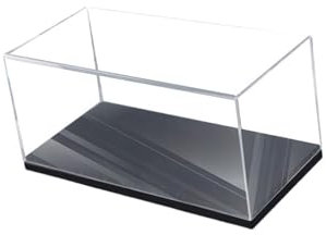 EHJRE Vitrine en acrylique pour modèles de voitures moulées sous pression avec base de présentation de figurines, présentoir de collection pour figurines