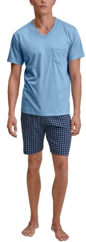 CALIDA Relax Streamline Kurz-Pyjama Herren | Schlafanzug aus 100% Baumwolle