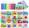 LINGJIA 20 Pezzi Libro Adesivi Attacca e Stacca Bambini, Kit per Bambini, Adesivi Natalizi, Adesivi in Schiuma, Puzzle di Adesivi, Gommapiuma, Compleanno dei Bambini, Pasqua, Animali, Adesivi 3D