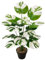 Vmhkjo Monstera Kunstpflanze Groß,55cm Hoch 18 Zweige Kunstpflanze Splitphilo im Topf Künstliche Pflanzen Tropical Hawaii Grün Fake Plant für Schlafzimmer Büro Garten Hochzeit Party Deco