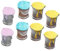 ERINGOGO 8Pcs Mini Paint Bucket Model Mixed Color Decorative Paint Pots for Dollhouse Micro Landscape Adornments Chic Unique Design for Vintage Style Home Decor