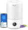 LEVOIT Smart Cool Mist Top Fill Humidifiers for Bedroom with Sensor, Auto Humidity Setting, APP & Voice Control, Essential Oil Diffuser, Ultra Quiet Operation, Super Easy Top Fill, 3L, White
