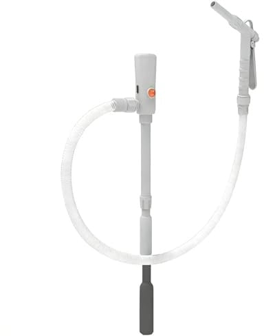 KBIBCK Elektrische Transferpumpe - Doppelte Stromversorgung (USB-C/AA), 2.8GPM (10.6 L/min) Elektrische Kraftstoff Umfüllpumpe mit Auto-Stop für Benzin, Diesel, Tragbare Benzinpumpe für Kanister