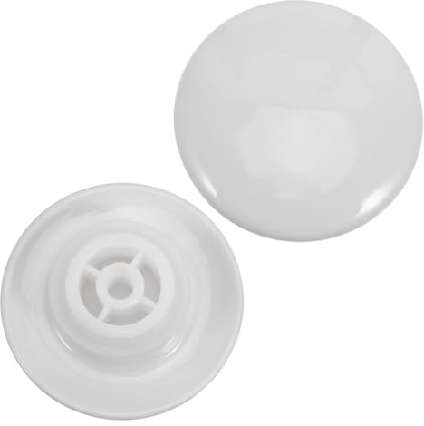 Tappo di Scarico Lavabo Nero 2 Pezzi, Ceramica, 6,6cm | Compatibile Click Clack e Pop-up, Anello in Silicone, per Bagno e Lavaggio, Finitura Opaca