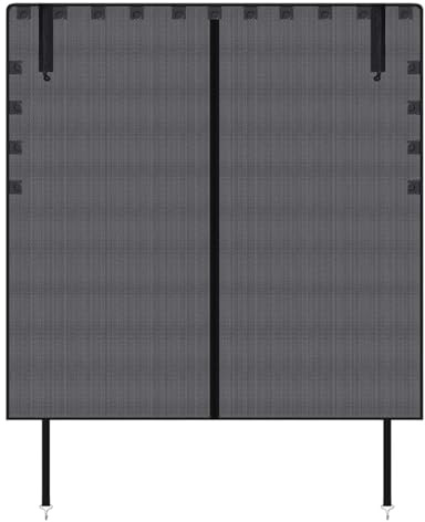 Genérico Red Portón Trasero | 150x150 cm Magnético Portátil Universal - Redes para Portón de Camping y Automoción - para Privacidad Protección Solar Viajes en Carretera y