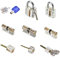 MICG 9pcs Professional Cutaway Inside View of Practice Kit Padlock Door Lock Pick Training Skill For Locksmith Beginner (9pcs)