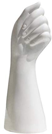 Fenteer Hand Form Keramik Vase Künstliche Blumen Flasche Topf 23,5 cm für Wohnzimmer