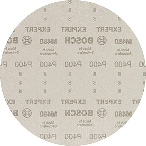 Bosch 25x EXPERT M480 Schleifnetz (für Trockenbauwand, Hartholz, Ø 225 mm, Körnung 400, Professional Zubehör Trockenbauschleifer)