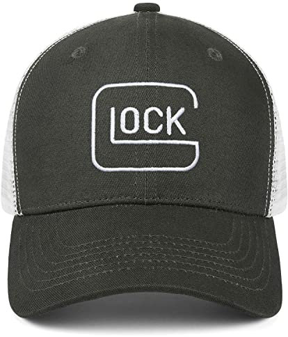 Unisex Baseballmütze mit Stickerei, Trucker-Baseball-Hut, Sport-Sonnenkappe, verstellbar, Snapback, Glock Ges.m.b.h Handgun-4, Einheitsgröße