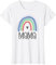 Cute Mama Mini assorti mère fille pastel arc-en-ciel T-Shirt