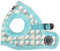 Puppia Brustgeschirr für kleine und mittelgroße Hunde - Arden Harness B - verstellbar und komfortabel Aqua S