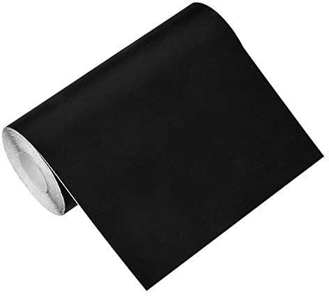 1 Rolle Nylon Flicken Zum Aufbügeln, Applikationen Patches Zum Aufbügeln, Nylon Selbstklebende Patches, Patch Sticker, Reparatur Flicken Patch Set für Erwachsene Jeans Kleidung Taschen (Schwarz)