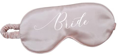 Rosa Augenmaske aus Satin für die Braut (Rosa, Bride)