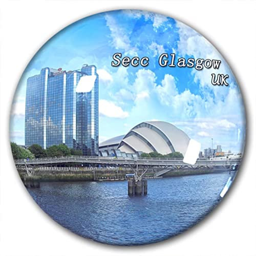 UK Secc Glasgow Kühlschrankmagnet, Kühlschrank-Aufkleber, dekorativer Magnet, Reise-Souvenir, Kristallglas