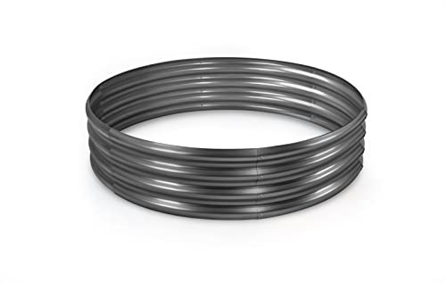 Land Guard Galvanized Raised Garden Bed Kit, Planter Boxes Outdoor, Round Large Metal Garden Beds for Vegetables(Gray)……