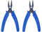 Faotup 2PCS Blue Jewelry Pliers,5.47 Carbon Steel Split Rings for Jewelry Making,Split Ring Pliers Small,Craft Jewelry Pliers,5.47×3.05×0.39Inches