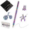 Kugelschreiber Pen, Lustig Multifunktions mit Stylus Stift voll Kreativität und Stressabbau Geschenk für Familie Papa Männer Frauen Teenager Jugendliche - Bunt