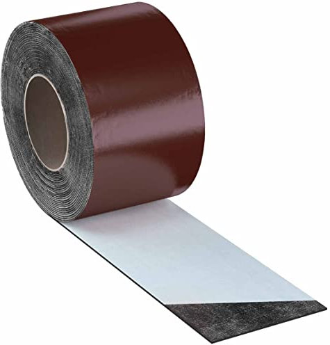 Eurovent® FLEXBIT 150mm x 10lfm Dachdeckerband Bitumenband Abdichtband selbstklebendes Reparaturband (Braun (RAL8017))