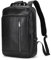 newsbirds Leder Rucksack Schulrucksack Reiserucksack Handgepäck Laptop Rucksack 15,6 Zoll Laptoprucksack Backpack Tagesrucksack Casual Backpack Daypack Geschenk für Damen Herren, 8028 Schwarz