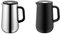 WMF Impulse Thermoskanne Edelstahl 1l, Isolierkanne für Tee oder Kaffee & Impulse Thermoskanne 1l, Isolierkanne für Tee oder Kaffee, Druckverschluss, hält Getränke 24h kalt & warm, schwarz