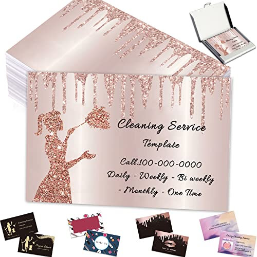 Cartes de visite personnalisées avec logo QR Code Cartes de service de nettoyage personnalisées 1000 500 200 100 pour petites entreprises Impression recto-verso
