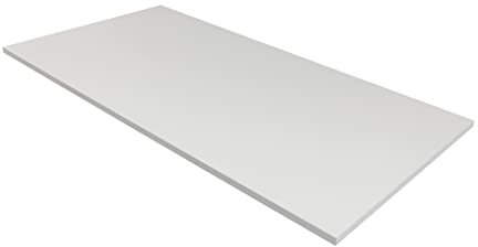 furni24 Tischplatte 140x80cm Schreibtischplatte–Perfekt für höhenverstellbare Schreibtische, Computertisch Gaming-Tisch, Mehrzwecktisch, Esstische und mehr –25mm stabile Tischplatte langlebig, Grau