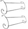 Set of 2 Chrome Clothes Airer Dryer 2Bar Curved Towel Rail Radiator Holder Drying Rack Indoor Outdoor
