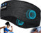 LC-dolida Sleep Headphones Headband, Soft Sleeping Earphone Bluetooth with Earphones Wireless Soft Music band Earphones for Men Women Teens Yoga Workout Fitness Relax Travel