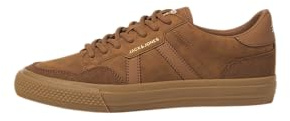 JACK & JONES Men's Jfwmorden Pu Nubuck Special Sneaker, Cognac, 6 UK
