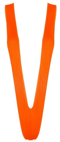 YOOJIA Femme Maillot De Bain Une Pièce Micro Bikini Ouvert Body Thong Bodysuit Y String Ficelle Tanga Triangle Tankini Plage Piscine Nightwear Swimwear Swimsuit Orange Taille Unique