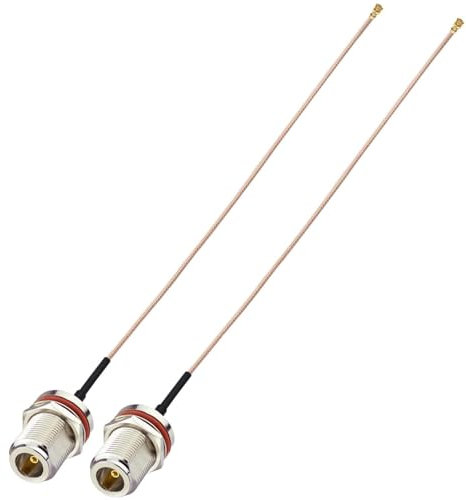 Superbat N Type Female to Mini PCI RG178 Pigtail Cable 20cm 50ohm Coax Cable for Mini PCIe Network Card, 5G/WiFi/Bluetooth Module, PCB Modem, Outdoor Antenna, Wireless Router, WiFi WAN Repeater 2Pcs