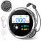 Carbon Monoxide Detectors Mini CO Detector Portable with Temperature Humidity Sensor Built-in, CO Alarm, Backlit LCD Screen, Audible Visual Alarm for Home Car Camping Travel, Comply with EN50291, Grey