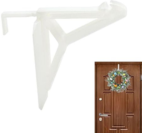 Colgador de puerta de corona, ganchos para colgar coronas de Navidad, accesorios de suspensión sin taladrar para toallas, ropa, decoraciones de tela, bolsas de almacenamiento, guirnalda