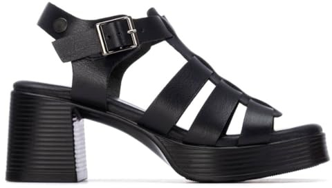 REFRESH - Sandalen Cangrejeras Damen Schwarz - Bequeme und vielseitige Schuhe - Casual Mode - Modell 17509501 (Größe 40)