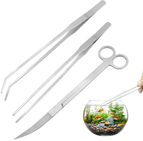 Kit Herramientas Acuario, Tijeras Podar Pinzas Acuario Utiles de Pecera