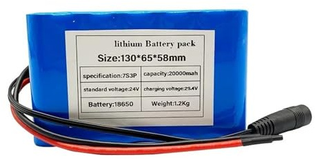 24V 20AH Batterie Lithium-ION pour Vélo Électrique 7S3P Batterie Lithium-ION Étanche Convient Aux Fauteuils Roulants Électriques Et Aux Scooters XT90