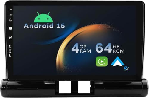 YUNTX [4+64G]Android 16 2 Din Radio con navigazione per Citroen C3/C3 Aircross 2017-2023 -[Integrato CarPlay/Android Auto/DSP/GPS/Bluetooth 5.0/MirrorLink/Controllo del volante]-IPS 9 Touch