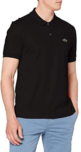 Lacoste Herren DH2050 Poloshirt, Noir, L