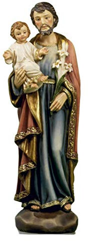 PABEN Statue des Heiligen Joseph aus Kunstharz, 13 cm von