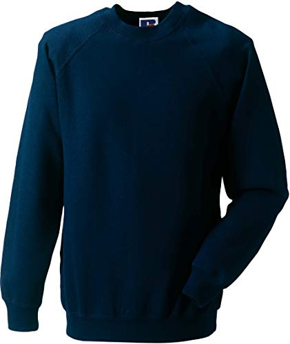 Russel Europe Herren Raglan Sweatshirt Pullover, Größe:4XL, Farbe:French Navy