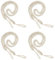 Embrasses de Rideaux Corde en Coton 4 Pièces Beige Attaches Rideaux Attache de Draperie Retenues Corde Décoratives Faites à la Main pour Mur Ferme Fenêtre Chambre à Coucher Chambre