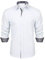 HISDERN White Collar Dress Shirt for Men Button Down Long Sleeve Party Casual Formal Business Classic Shirts Collar Regular Fit Blanc-1 XL