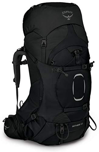 Osprey Aether Herren Rucksack, 65L, Black, S/M
