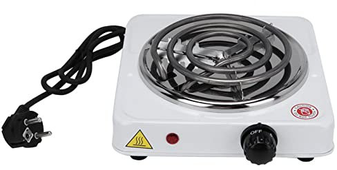 Mini Elektroherd, 1000W Haushalt Mini Tragbare Elektroherd Heizung Heizplatte für Kaffee Tee Weiß(220-240V)