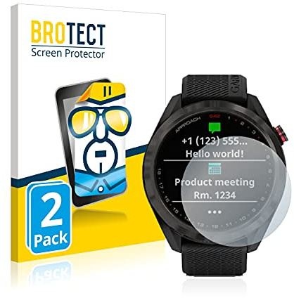 BROTECT (2 Stück Schutzfolie für Garmin Approach S42 Displayschutz Folie Made in Germany, Ultra-Klar