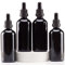 YIZHAO Flacon Compte Gouttes 100ml, Noir Flacon Huile Essentielle Vide avec Pipette Verre, pour Huile Essentielle, Aromathérapie, Laboratoire, Massage, Cosmétique, Voyage - 4 Pcs